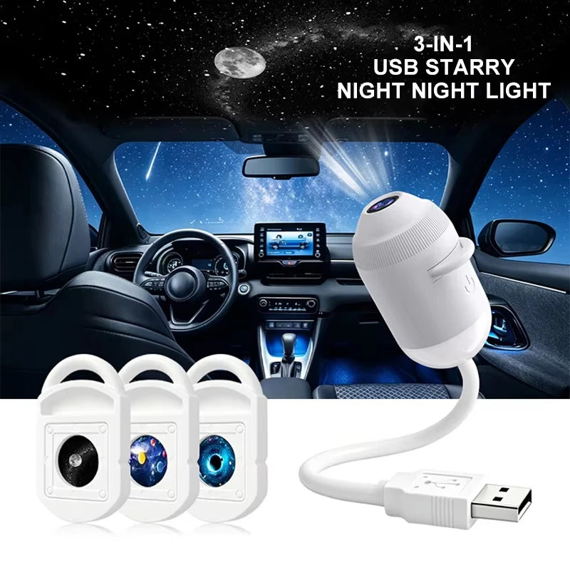Proyector de estrellas galaxia iluminando, efecto cielo estrellado MyGiftBox