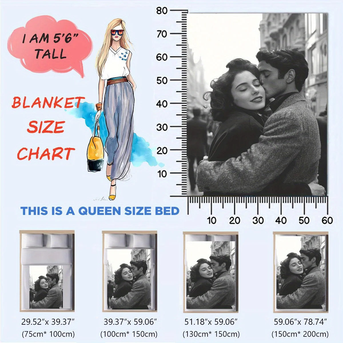 Ejemplos de mantas personalizadas con fotos, MyGiftBox.