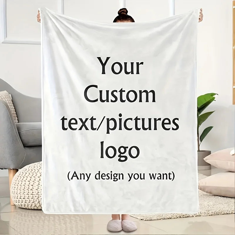 Manta personalizada con foto y texto a elección, MyGiftBox.